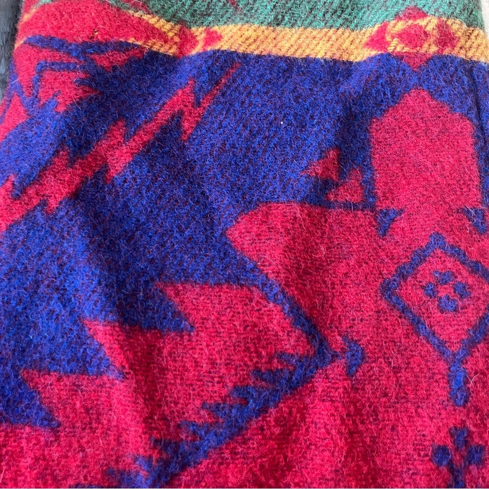 Vintage Ralph Lauren Country Wool Wrap Skirt - Southwestern - Navajo Print - Picture 6 of 16